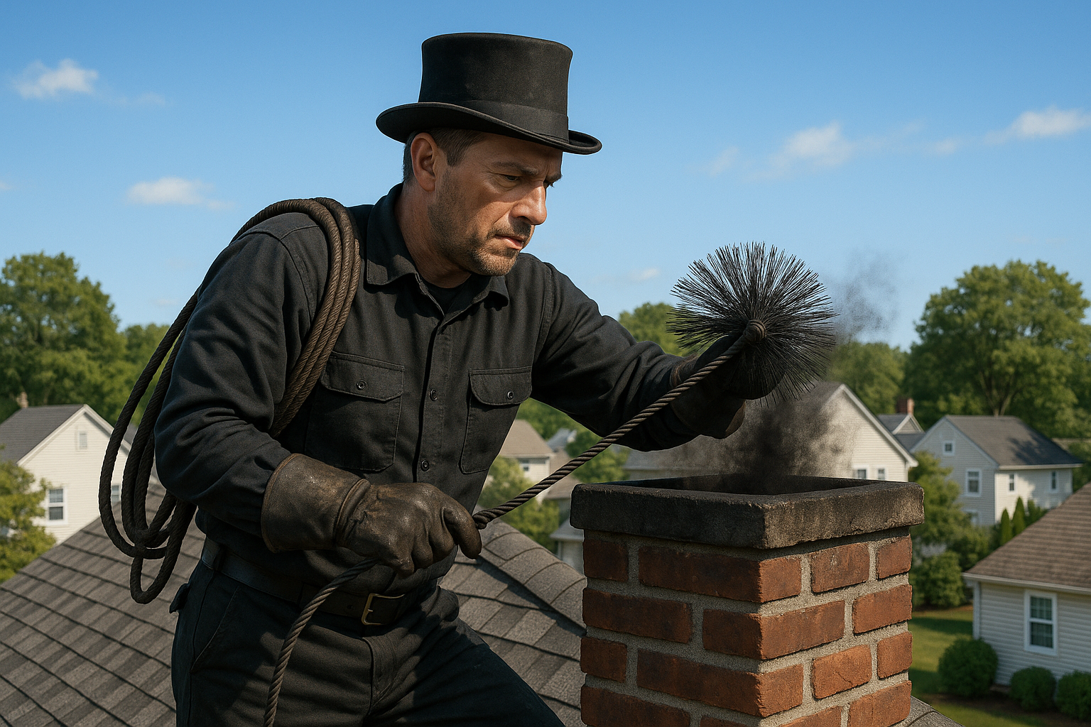 Chimney technician in Ridgefield, CT